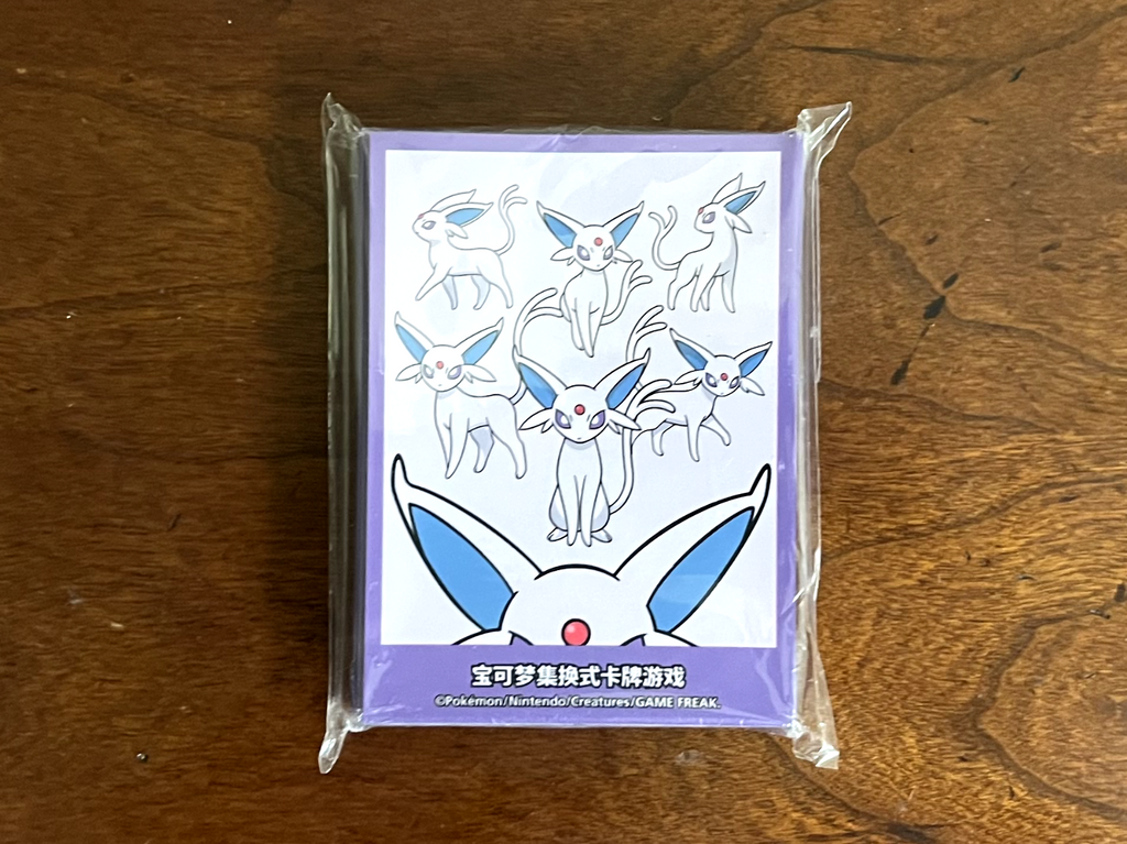 [US SELLER] Pokemon TCG Official Espeon Card Sleeves S-Chinese Sun & Moon Sealed