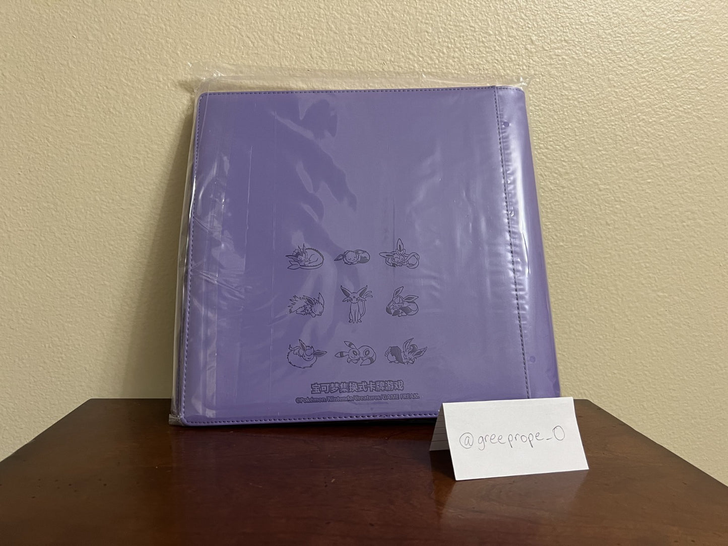 US SELLER Pokemon Espeon 480 Slot Binder File Chinese Eevee Gift Box - Sealed