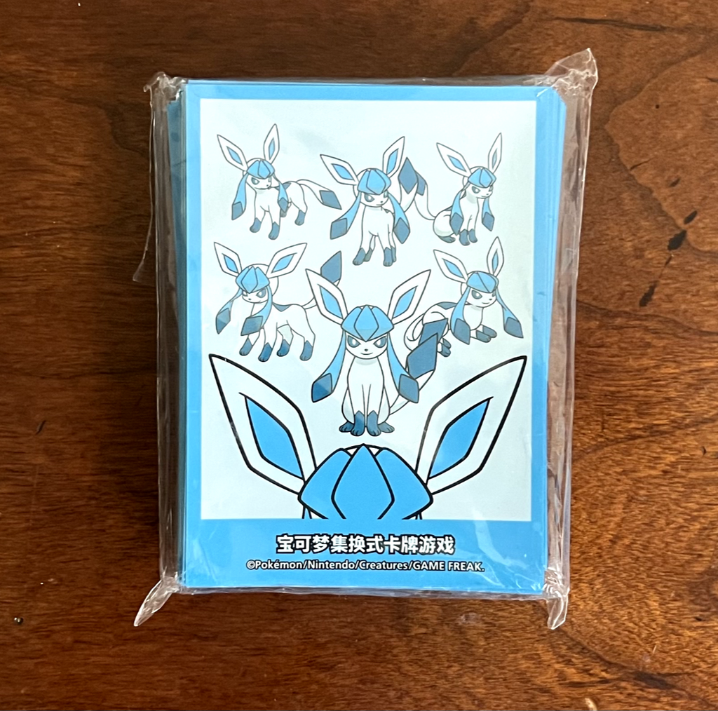 [US SELLER] Pokemon TCG Official Glaceon Card Sleeves S-Chinese Sun&Moon Sealed