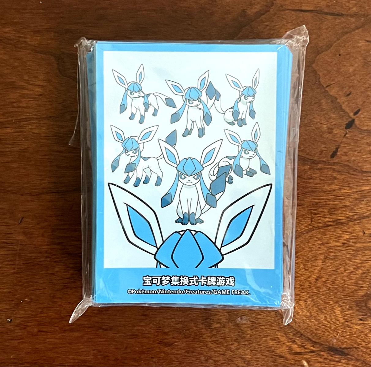 [US SELLER] Pokemon TCG Official Glaceon Card Sleeves S-Chinese Sun&Moon Sealed