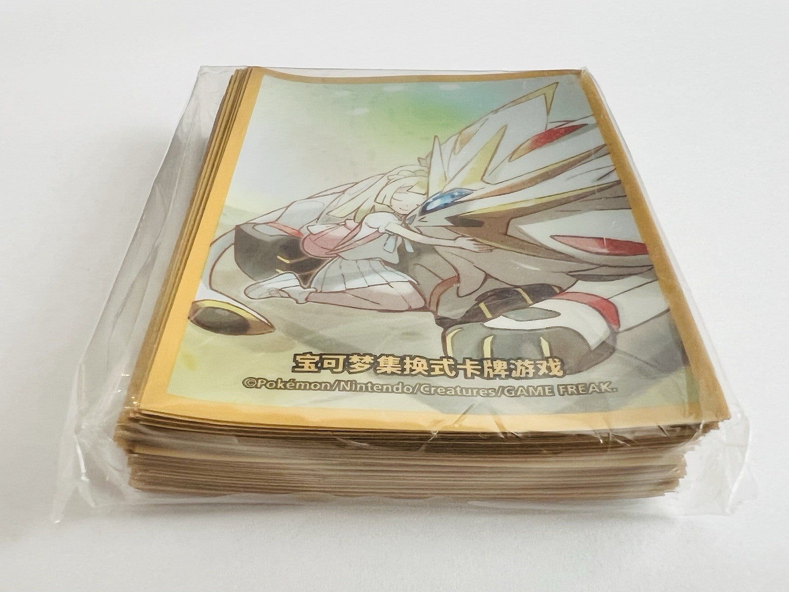 [US SELLER]Pokemon S-Chinese Sun & Moon Lillie & Solgaleo Card Sleeve Sealed New