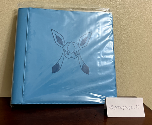 [FAST SHIP] Pokemon Glaceon 480 Slot Binder File Chinese Eevee Gift Box - Sealed