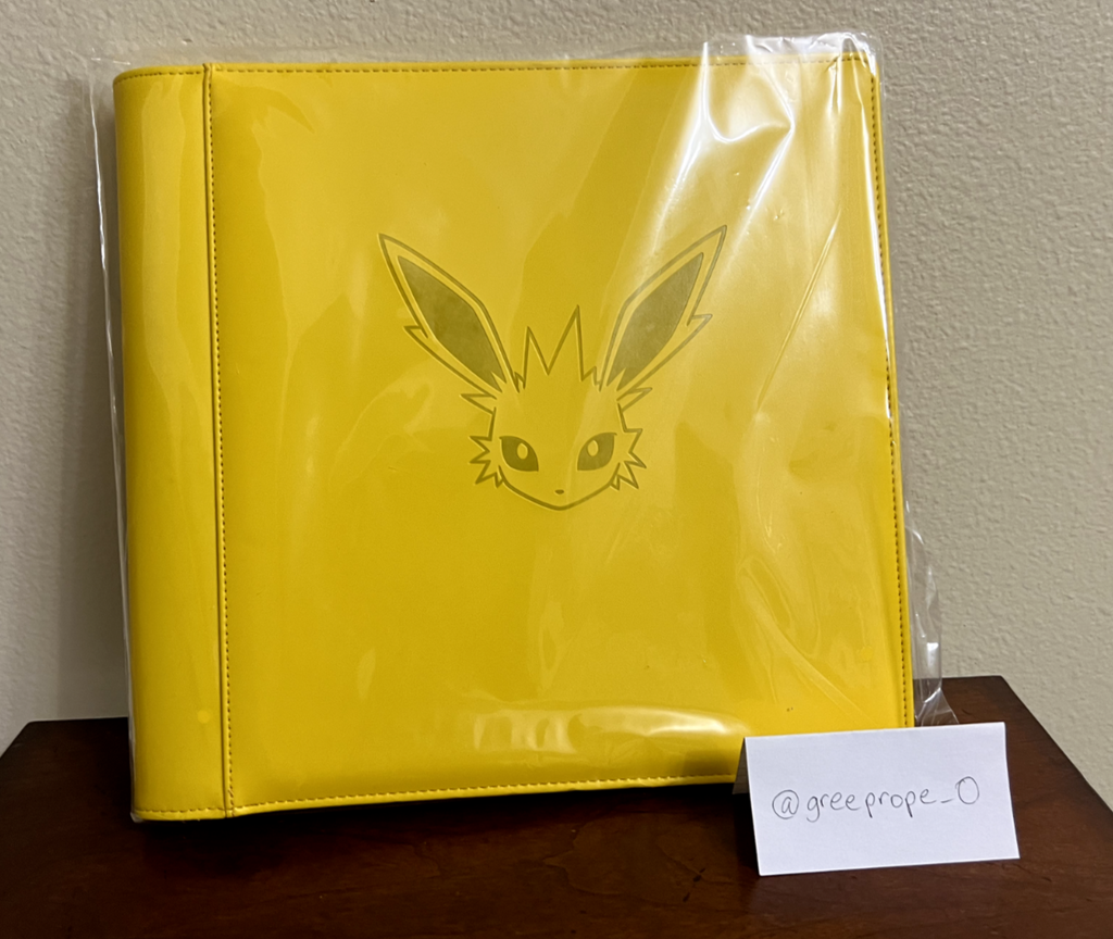 [US SELLER] Pokemon Jolteon 480 Slot Card Binder from Chinese Eevee Gift Box