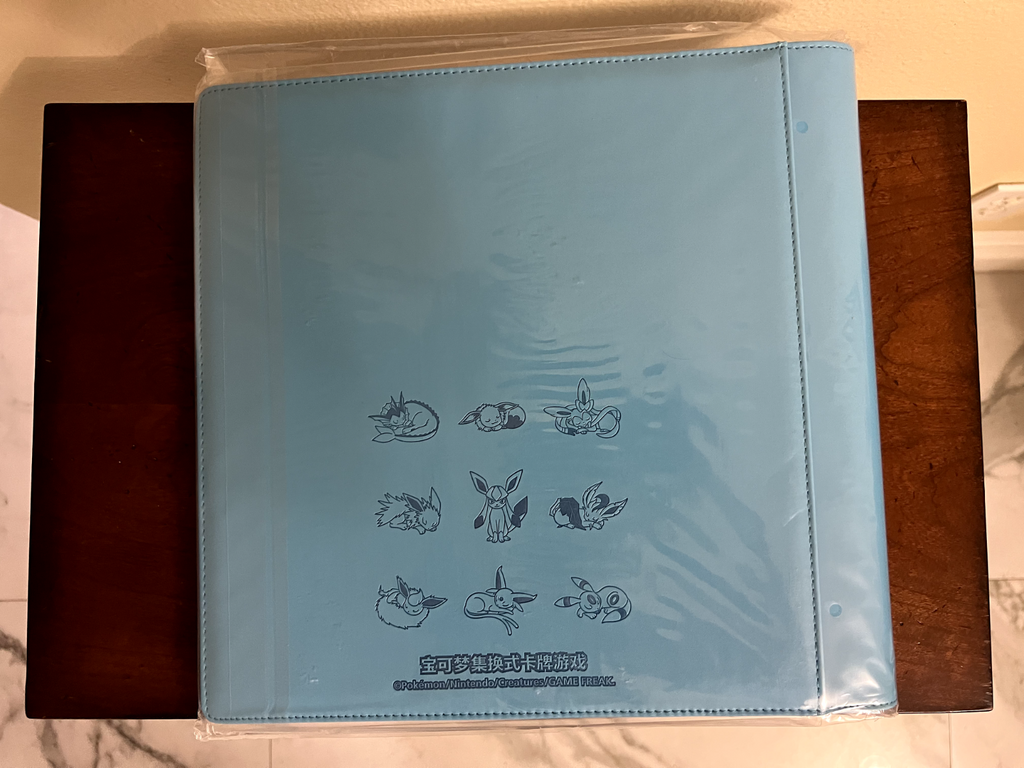 [FAST SHIP] Pokemon Glaceon 480 Slot Binder File Chinese Eevee Gift Box - Sealed