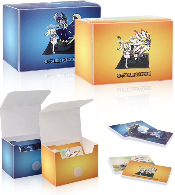 [US SELLER] Pokemon S-Chinese Lillie & Lunala Deck Box Sun & Moon Sealed New