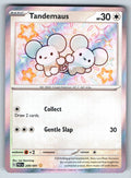 Pokemon TCG Tandemaus 209/091 Paldean Fates Baby Shiny Holo NM